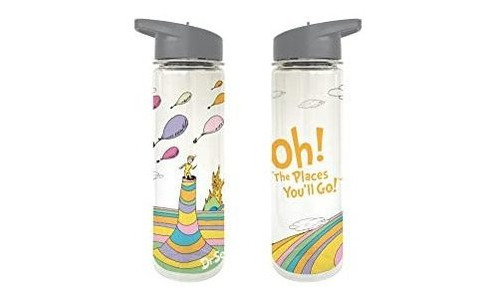 Dr. Seuss Oh The Places You'll Go Libro 24 Oz. Botella De Ag