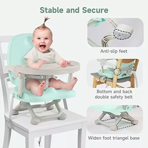 silla para comer de bebe super plegable portatil con mesa asiento elevador  campi
