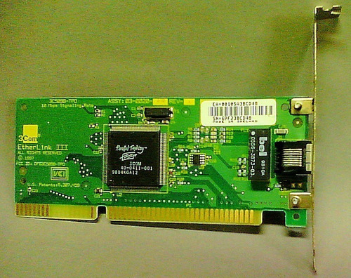 Placa Red 3com Parallel Tasking 10mb Isa Antigua Retro 