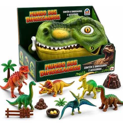 【極】SAURUS PLUG’N’’62BC＆Abu5000C スペシャルセット Dinossauro Cabeça Surpresa Infantil Com Maleta E Acessórios