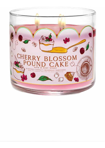 Bath & Body Works Cherry Blossom Pound Cake Candle