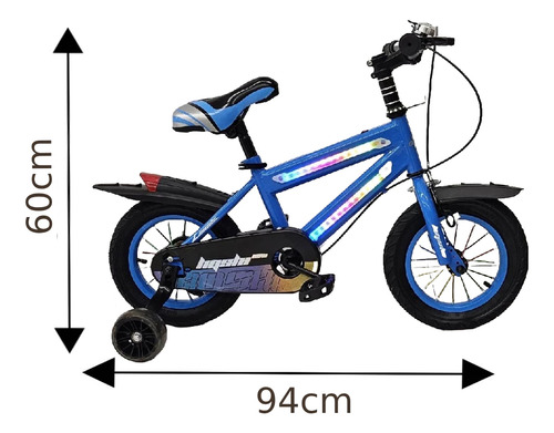 Bicicleta Infantil Aro 12 Com Luzes Led E Design Premium!