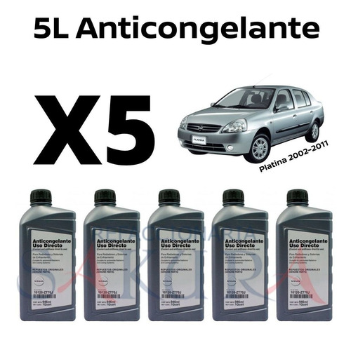 Anticongelante Azul Original 5 Litros Platina 2007