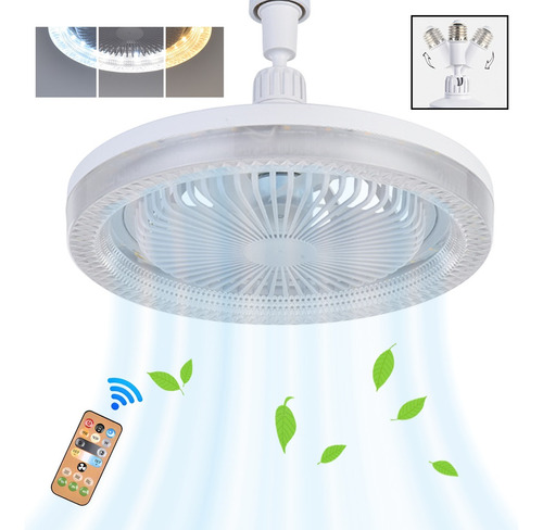 70w E26/e27 Luz De Ventilador Con Remote, Lampara Ventilador