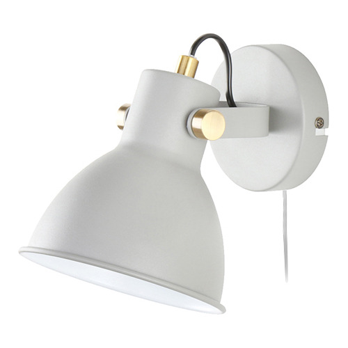 Spot Pared Campana Blanco E27 Interrupt. En Cable