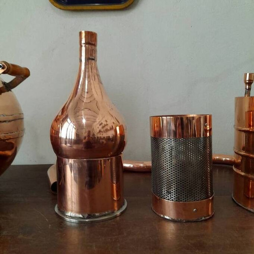 Alambique De Cobre 60 Litros Con Columna Y Quemador