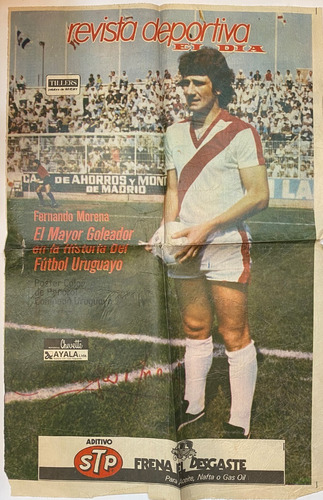 Poster Fernando Morena Goleador Uruguayo, Fútbol El Día Ez4c