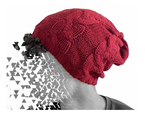 Touca Gorro De Frio Trançada Inverno Lã Trico Algodão Cores 