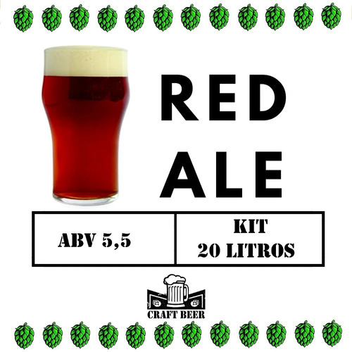 Insumos Cerveja Artesanal Irish Red Ale 20litros