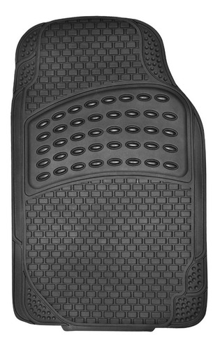 Juego De Tapetes Automotrices Universal Hule Grueso Negro