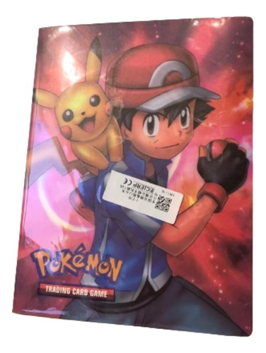 Album Para 240 Cartas Pokemon, Diseño Pikachu Y Ash