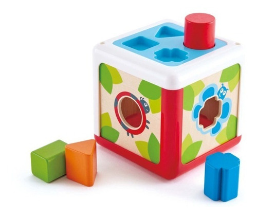 Caja Para Encajar Formas Figuras Geométricas Cubos Bebes