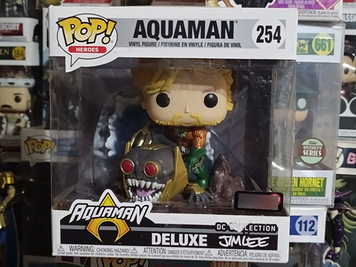 Funko Pop Aquaman Deluxe Dc Collection Jim Lee Only Gamestop (Usado)