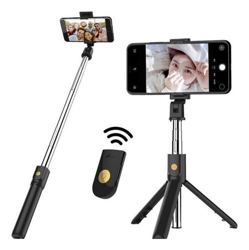 Bastão De Selfie Self Bluetooth Monopé Kit Gravação Vídeo