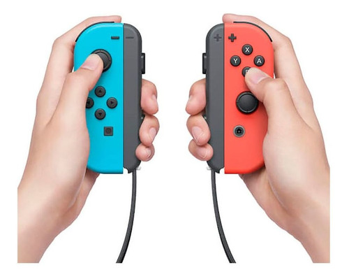 Imagen 2 de 6 de Joystick Control Para Nintendo Switch Joy-con-neón Azul/rojo