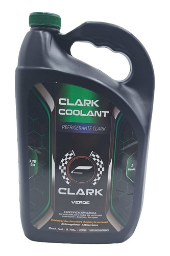 Refrigerante Verde Clark Coolant Universal De Galon 3.78lt