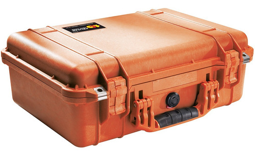 Pelican Case 1500 Con Espuma Precortada, Hermético Color Naranja