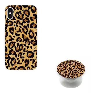 Funda + Popstick Animal Print Gold Para Xiaomi