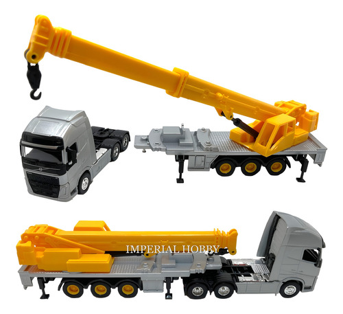 Volvo Fh Grua - Nuevo Sin Caja - P Camion Welly 1/64 Plateado
