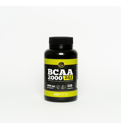 Aminoácidos - Bcaa 120 Caps 2:1:1 2000 Mg - Gold Nutrition Sabor Sin sabor