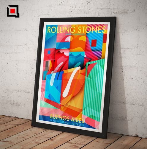 Cuadro Rolling Stones Lamina Cuadro Poster Argentina Ole Iv