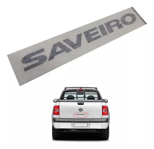 Adesivo Tampa Traseira Letreiro Volkswagen Saveiro Cross 2010 2011 2012  2013 2014 2015 2016 2017 2018 2019 2020 2021 2022