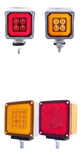 2 Plafon Direccional Mini + 2 Plafon Grande Led Gel 12/24v