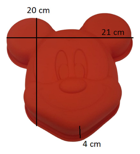 Molde De Silicon Cara De Mickey Mouse