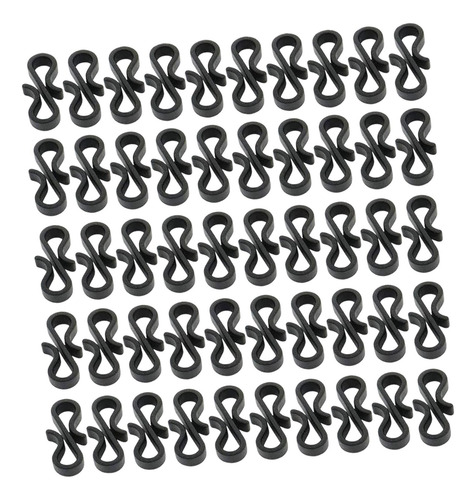 Ganchos De Cuerda De Luz S Clips De Ropa 50 Piezas Negro