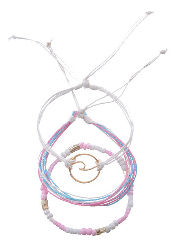 Pulsera Vintage Multicolor Natural Multicapa Para Mujer
