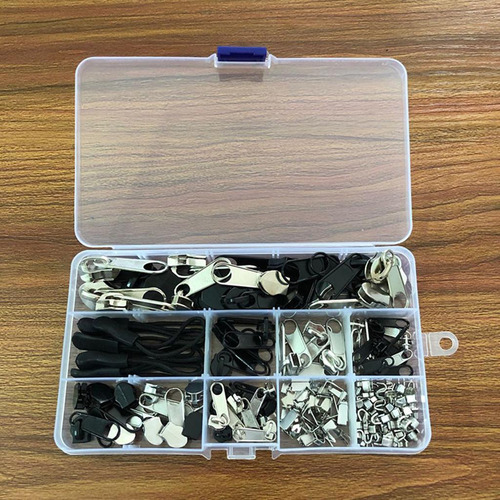 Kit De Reparación De Cremallera Diy 183 Piezas Metal Cabeza