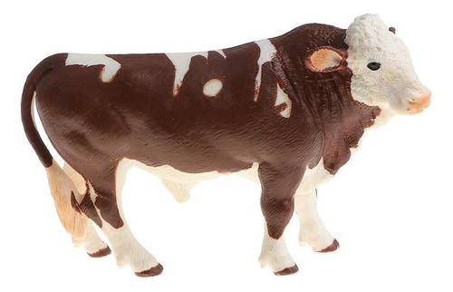 Juguete De Animales De Simulación Figura De Vaca Amarilla