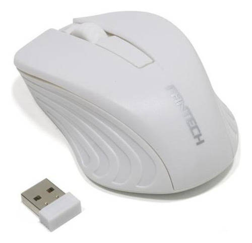 Mouse Sem Fio Fantech Alcance 10m 2.4ghz W189 Branco 1200dpi