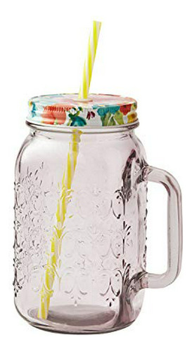 The Pioneerwoman Sunny Day Mason Jar Vaso Para Beber Con Tap