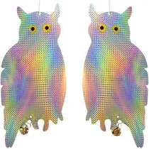 Comprar Búho Ahuyentador De Aves Reflectante Con Cascabel X 2 Uni