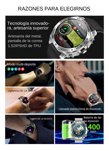Reloj Inteligente 2 En 1 Con Auriculares Bluetooth
