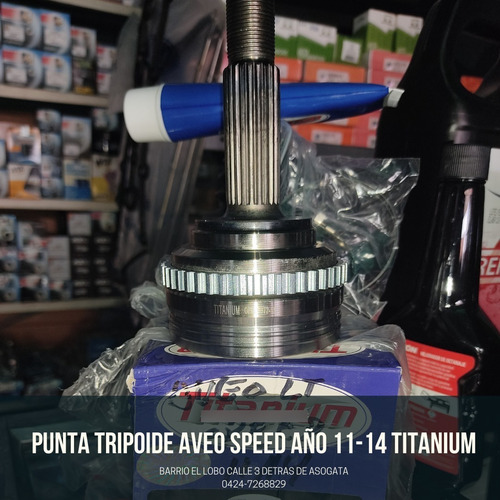 Punta Tripoide Aveo Speed 22x22x52 Titanium