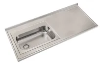 Comprar Mesada Johnson Acero 120x61 Bacha Izquierdo Simple S\u002Fag