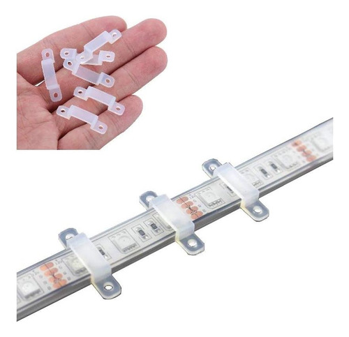 Soporte De Luz Led De Tira Led De 100 Paquetes Msdusa Clips