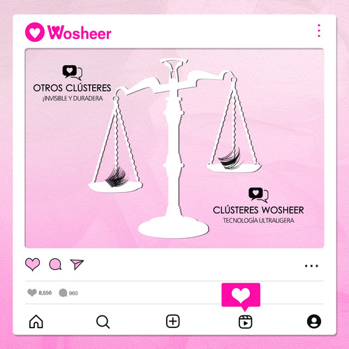 Extensiones De Pestañas Individuales Wosheer 8-18mm (matte)