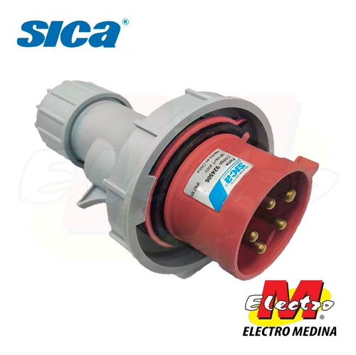 Ficha Macho Tipo Scame 3p +n+t 16a Ip67 Sica Electro Medina