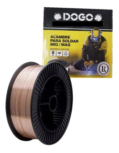 Alambre Mig Mig Soldar 0.8mm Rollo 5kg 70s-6 Dogo Dog25601