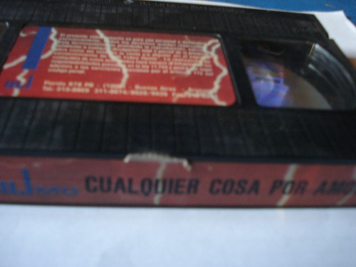 Vhs Cualquier Cosa Por Amor