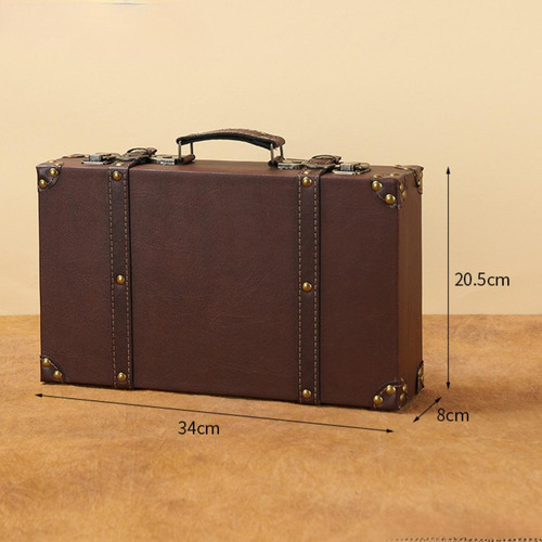 Baúl De Viaje Decorativo Tamaño: 34 Cm X 8 Cm X 20,5 Cm.