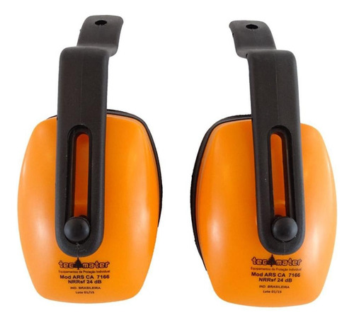 Abafador De Ruído Tecmater Ars 24db Cor Laranja