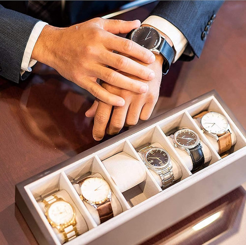 Organizador De Estojos Para Relógios Case Elegance Solid Esp