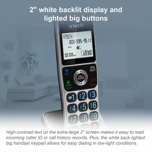 Teléfono Inalámbrico Vtech Dect 6.0 3h Bluetooth
