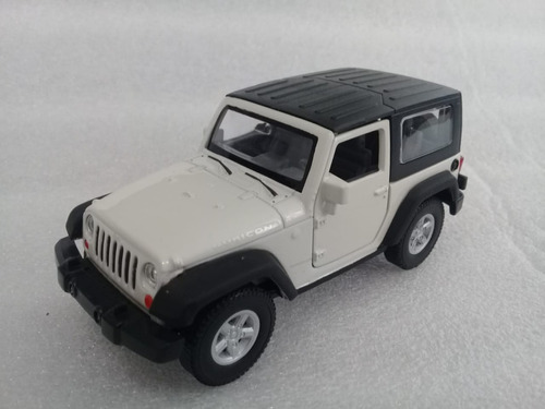 Jeep Wrangler Blanco A Escala 1:36, 11,5cms  Largo Metalico