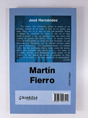 Martin Fierro - Jose Hernandez - Gradifco