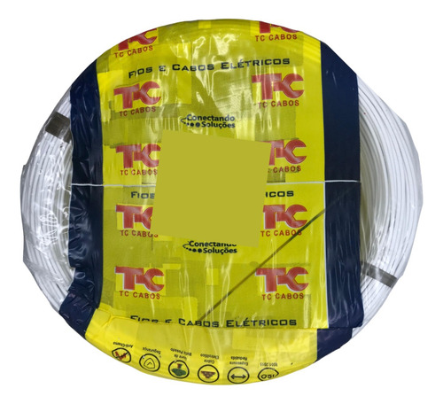 Cabo Flexível Cobre 0,35mm Com 100 Metros Branco